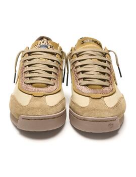 Zapatillas Satorisan Enso beige en piel de mujer