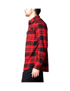 Camisa Columbia Flare Gun Sail roja y negra de hombre