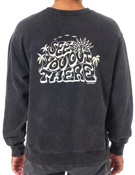 Sudadera Katin Dune Crew negra de hombre