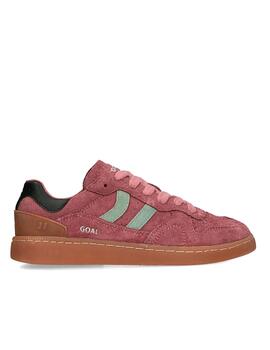 Zapatillas Coolway Goal color vino de mujer