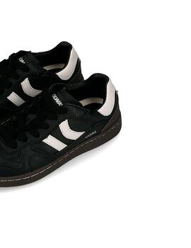 Zapatillas Coolway Goal negra en piel para mujer