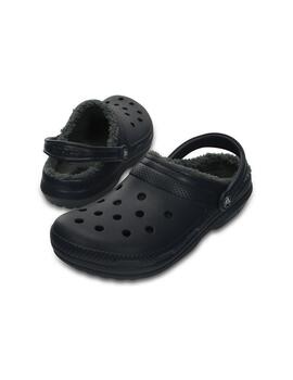 Zuecos Crocs Classic Lined Clog marino con pelo de hombre