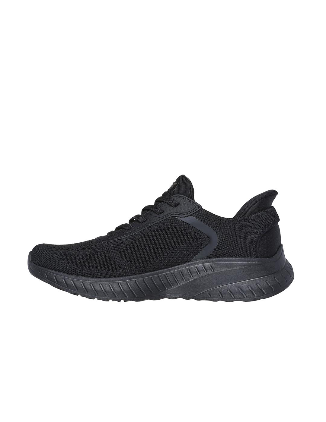 Zapatillas Skechers Bobs Sport Squad Chaos negra de mujer