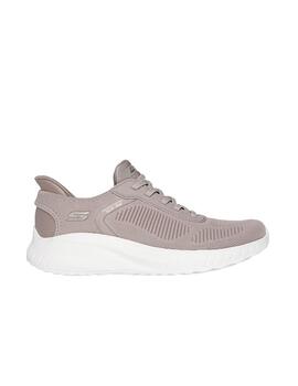 Zapatillas Skechers Bobs Sport Squad Chaos beige de mujer