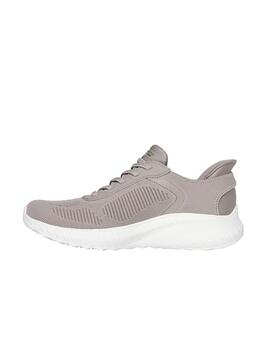 Zapatillas Skechers Bobs Sport Squad Chaos beige de mujer