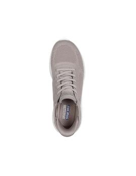 Zapatillas Skechers Bobs Sport Squad Chaos beige de mujer