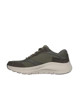 Zapatillas Skechers Arch Fit 2.0 verde oliva para hombre