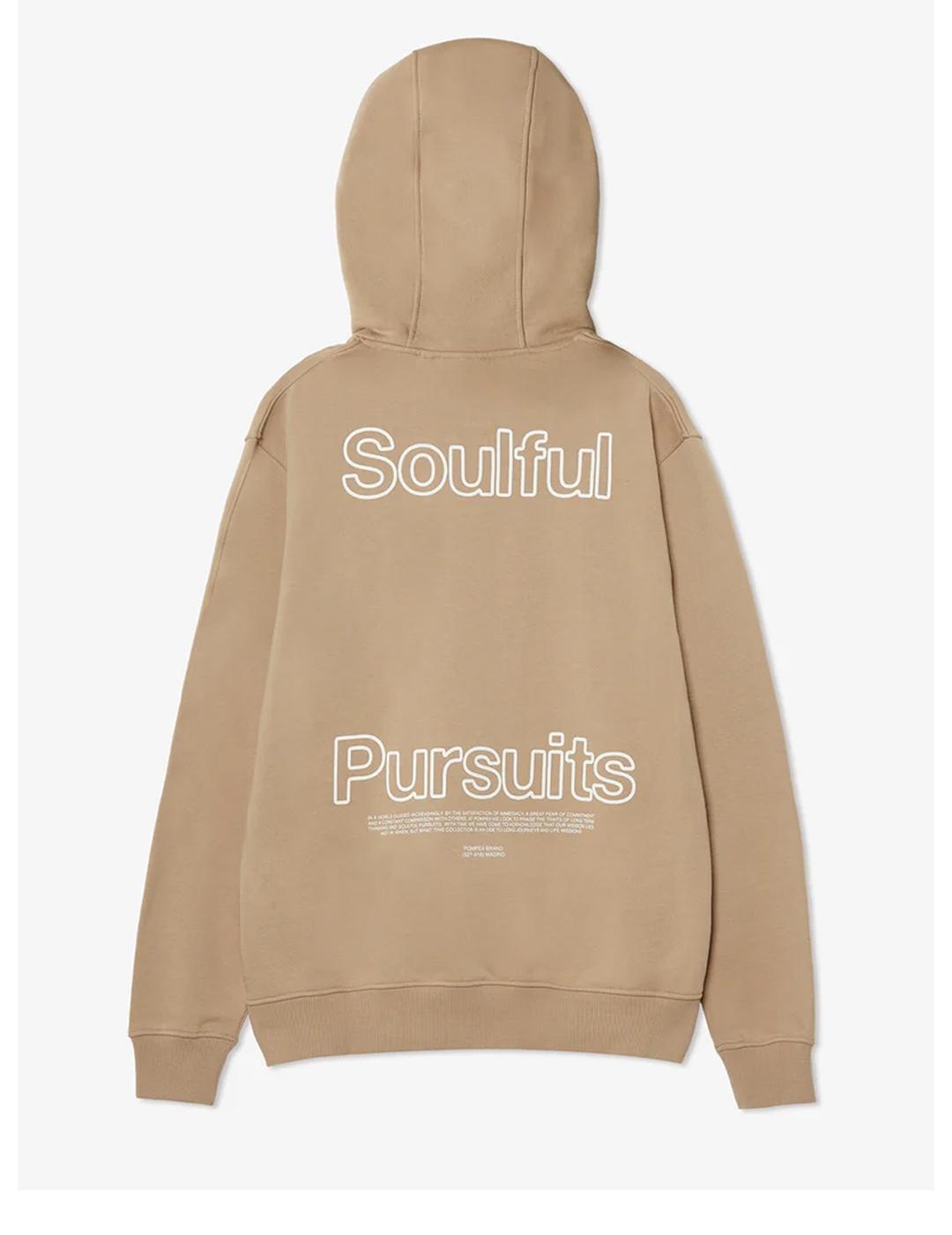 Sudadera Pompeii Soulful Pursuits camel de hombre