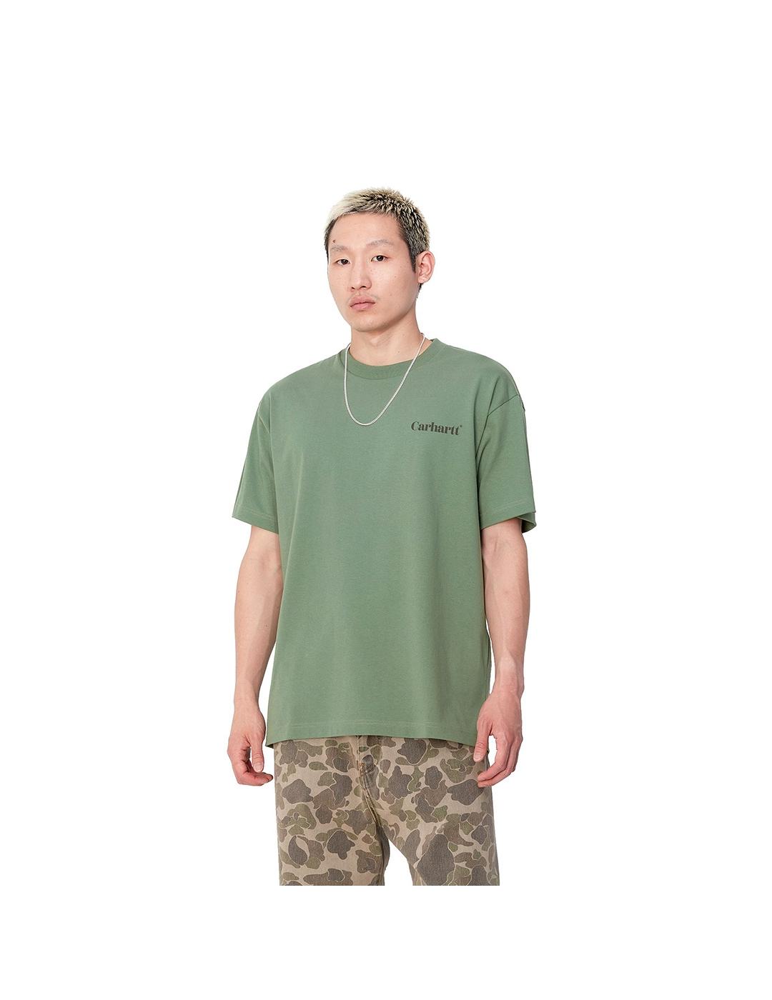 Camiseta Carhartt Wip S/S Fold Duck verde de hombre