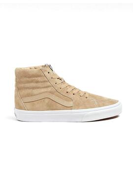 Zapatillas Vans SK8-Hi pig suede beige de mujer