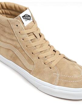 Zapatillas Vans SK8-Hi pig suede beige de mujer