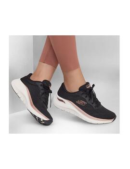 Zapatillas Skechers Arch Fit 2.0 Glow negras de mujer