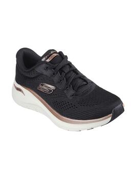 Zapatillas Skechers Arch Fit 2.0 Glow negras de mujer