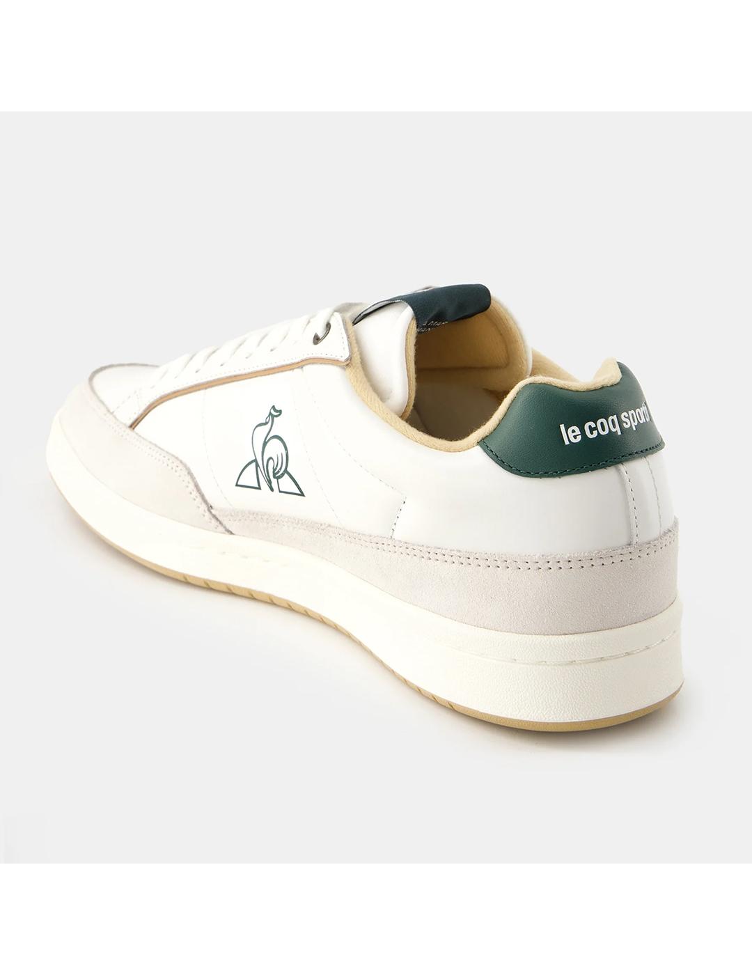 Zapatillas Le Coq Sportif Noah 2 blanca verde piel de hombre