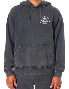 Sudadera Katin Guide Hood negra lavada para hombre