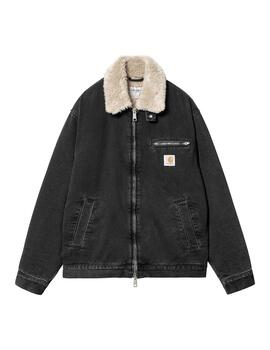 Chaqueta Carhartt Wip Herald negra lavada de hombre