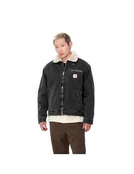 Chaqueta Carhartt Wip Herald negra lavada de hombre