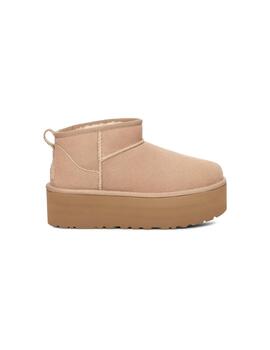 Botas UGG Classic Ultra Mini Platform beige de mujer