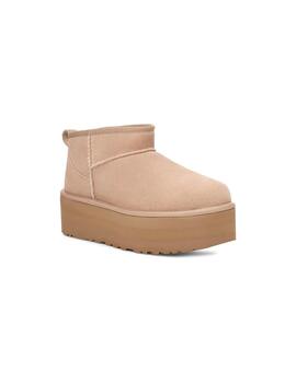 Botas UGG Classic Ultra Mini Platform beige de mujer