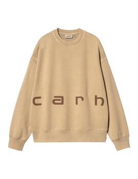 Sudadera Carhartt Wip Felt Script camel de hombre