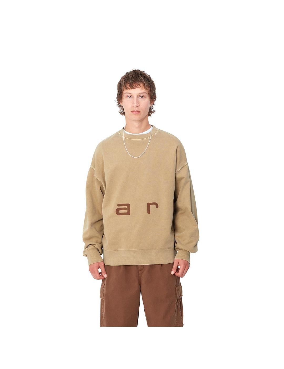 Sudadera Carhartt Wip Felt Script camel de hombre