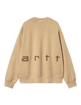 Sudadera Carhartt Wip Felt Script camel de hombre