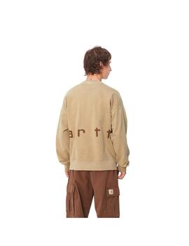 Sudadera Carhartt Wip Felt Script camel de hombre