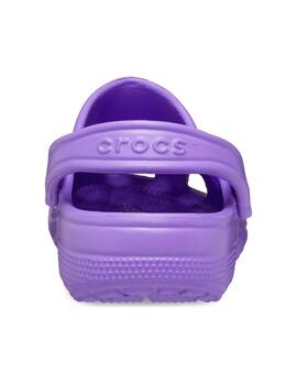 Zuecos Crocs Classic morada de mujer