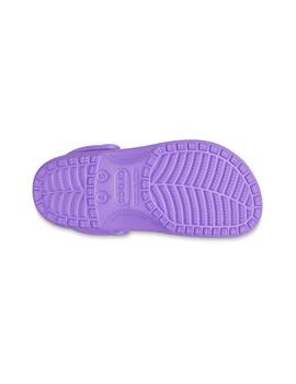 Zuecos Crocs Classic morada de mujer