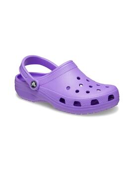 Zuecos Crocs Classic morada de mujer