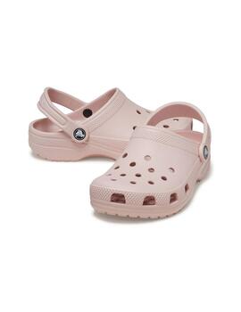 Zuecos Crocs Classic rosa claro de mujer