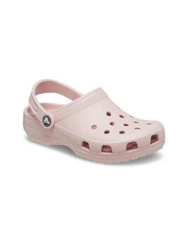 Zuecos Crocs Classic rosa claro de mujer