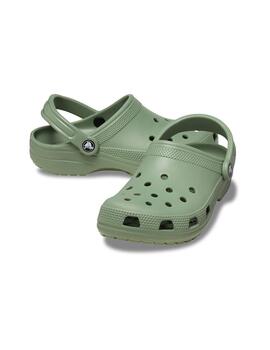 Zuecos Crocs Classic verde claro de mujer y hombre