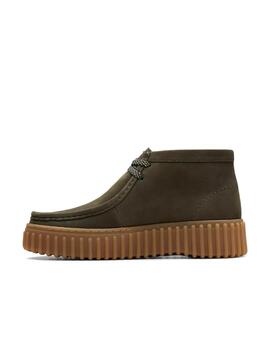 Botines Clarks Torhill Moss Dark Green Nubuck