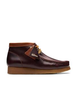 Botines Clarks Wallabi Bt Hiker Burgundy Leather