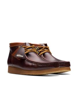 Botines Clarks Wallabi Bt Hiker Burgundy Leather