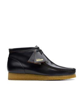 Botines Clarks Wallabee Boot negros en piel para hombre