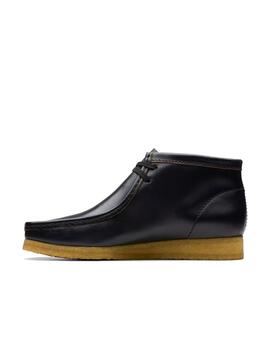 Botines Clarks Wallabee Boot negros en piel para hombre