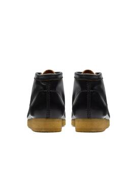 Botines Clarks Wallabee Boot negros en piel para hombre