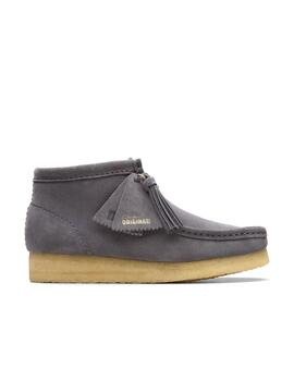 Botines Clarks Wallabee Boot grises de ante para mujer