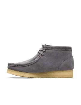 Botines Clarks Wallabee Boot grises de ante para mujer