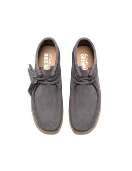 Botines Clarks Wallabee Boot grises de ante para mujer