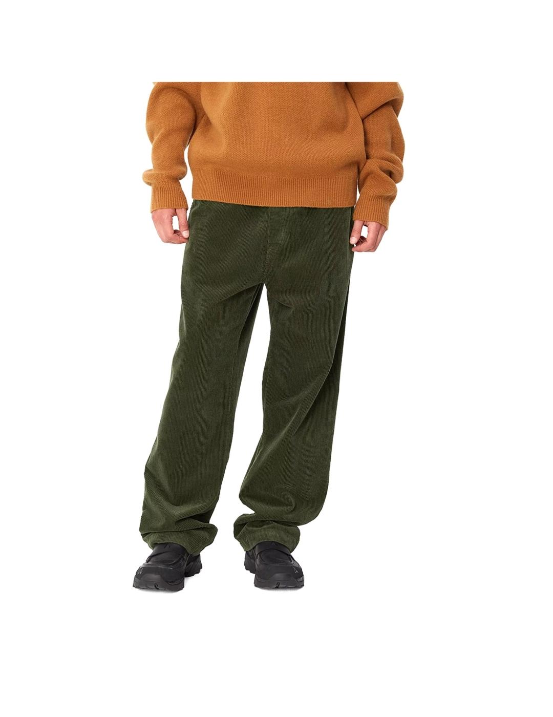 Pantalón Carhartt Wip Floyde verde en pana de hombre