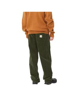 Pantalón Carhartt Wip Floyde verde en pana de hombre