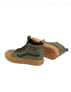 Botas Vans Mte Sk8-Hi waterproof verde piel de hombre