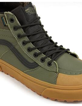 Botas Vans Mte Sk8-Hi waterproof verde piel de hombre