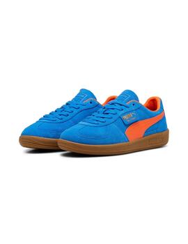 Zapatillas Puma Palermo azulón con naranja de hombre