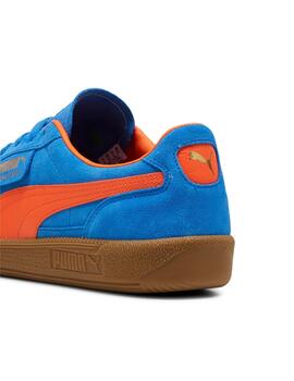 Zapatillas Puma Palermo azulón con naranja de hombre