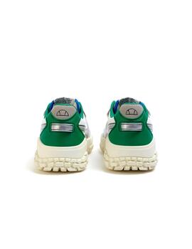 Zapatillas Ellesse LSR blanca con verde de mujer