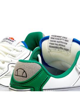 Zapatillas Ellesse LSR blanca con verde de mujer